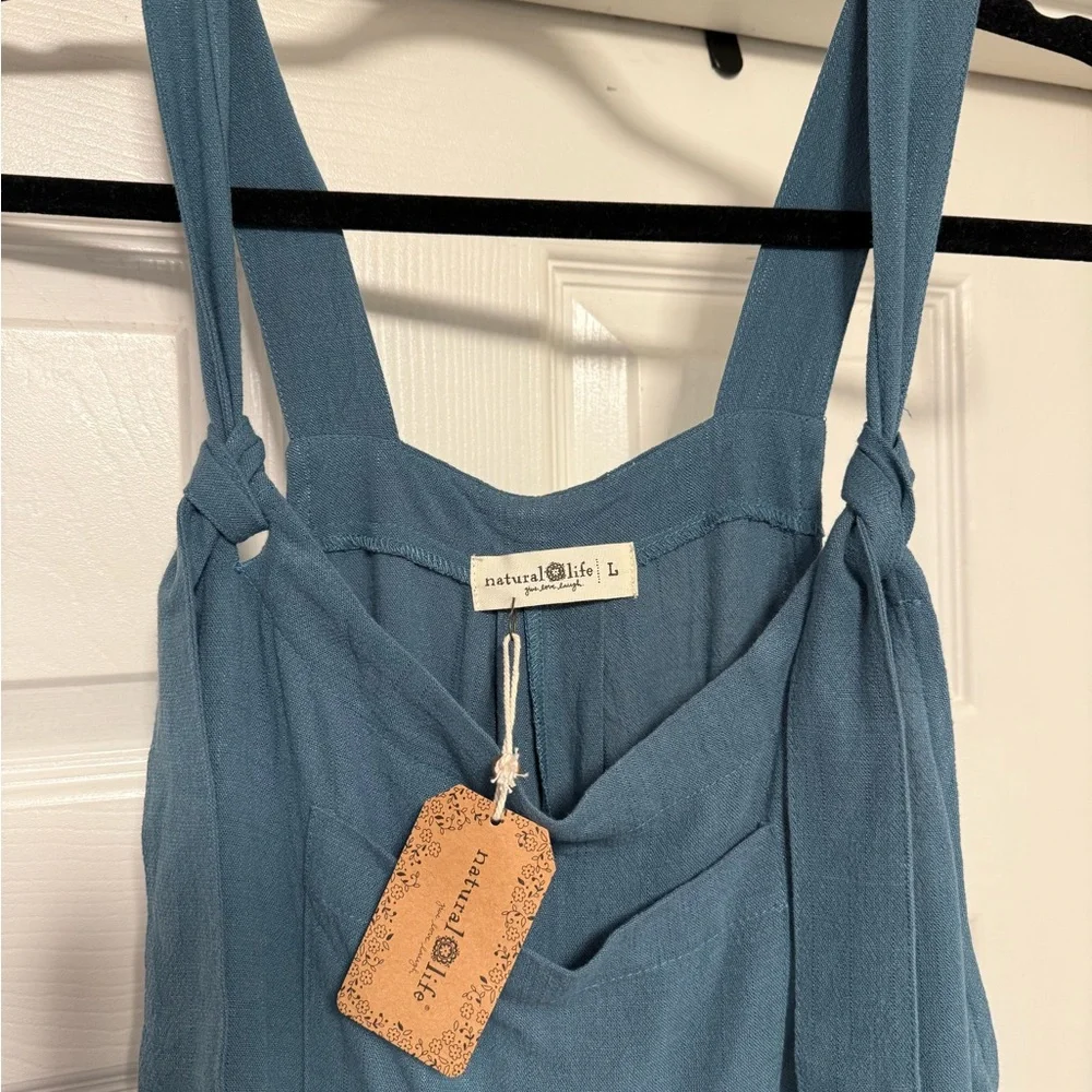 Women's Blue Jumpsuit - Picture 5 of 8
